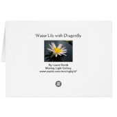 Water Lily met Dragonfly (Achterkant Horizontaal)