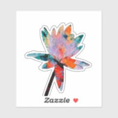 Water Lily met Magische Kleuren Sticker (Vel)