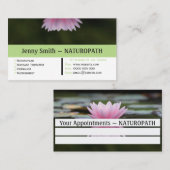 Water Lily Naturopath Afspraak Visitekaartje Afsprakenkaartje (Voorkant / Achterkant)