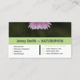 Water Lily Naturopath Afspraak Visitekaartje Afsprakenkaartje