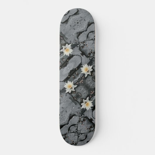 Water Lily Pad Pond Flower gewijzigd Persoonlijk Skateboard (Voorkant)