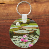 Water Lily Pads Ponds Sleutelhanger (Voorkant)