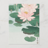 Water Lily Painting door Briefkaart Ohara Koson