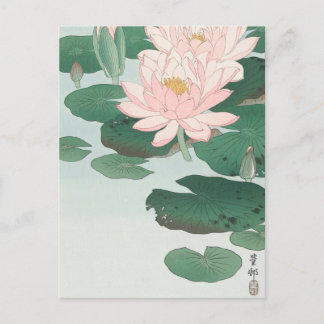 Water Lily Painting door Briefkaart Ohara Koson