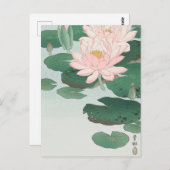 Water Lily Painting door Briefkaart Ohara Koson (Voorkant / Achterkant)