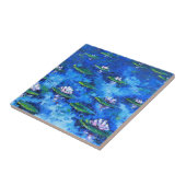 Water Lily Painting, Vloerkunst, Bloemen Tegeltje (Zijkant)