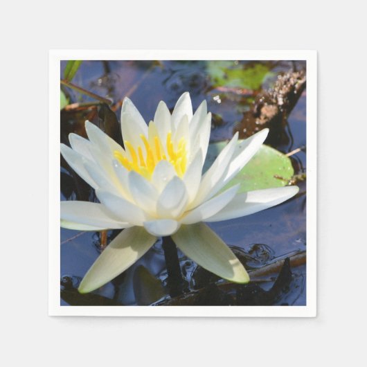 Water Lily Paper Napkin Servetten (Voorkant)