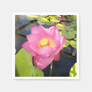 Water Lily Paper Napkins Servet