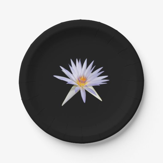 Water Lily Paper Plate Papieren Bordje (Voorkant)