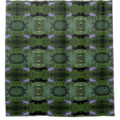 Water Lily Pattern Douchegordijn (Voorkant)