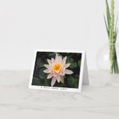 Water Lily Personalized Note Kaart (Voorkant)