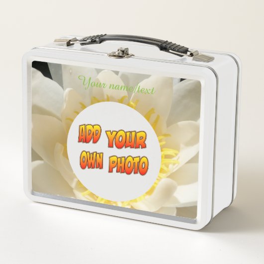 Water Lily Photo Lunch Box (Voorkant)