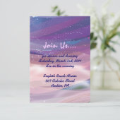 Water Lily Pond Bat Mitzvah Reception Party card Kaart (Staand voorkant)