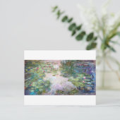 Water Lily Pond bij Giverny, Claude Monet Briefkaart (Staand voorkant)