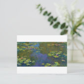 Water Lily Pond bij Giverny, Claude Monet Briefkaart (Staand voorkant)