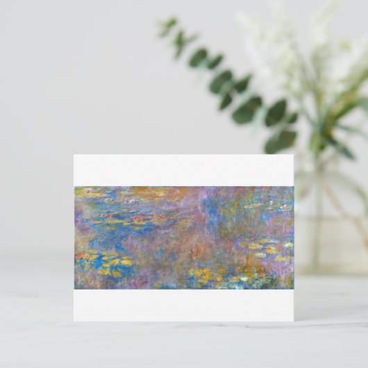Water Lily Pond bij Giverny, Claude Monet Briefkaart (Staand voorkant)