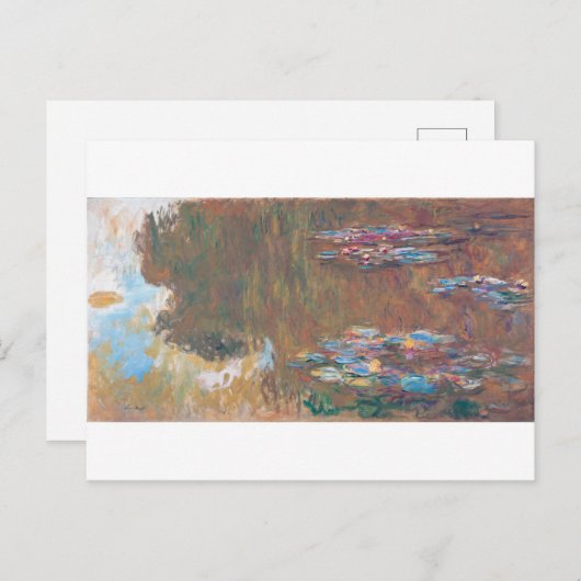 Water Lily Pond bij Giverny, Claude Monet Briefkaart (Voorkant / Achterkant)