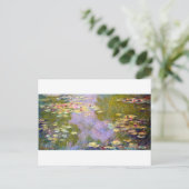 Water Lily Pond bij Giverny, Claude Monet Briefkaart (Staand voorkant)