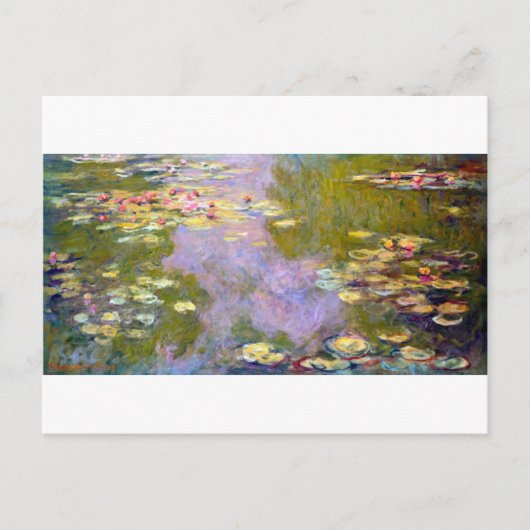 Water Lily Pond bij Giverny, Claude Monet Briefkaart (Voorkant)