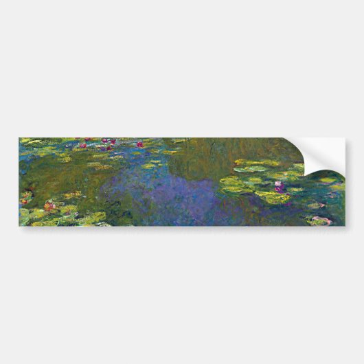 Water Lily Pond bij Giverny, Claude Monet Bumpersticker (Voorkant)