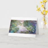 Water Lily Pond bij Giverny, Claude Monet Kaart (Gele Bloem)