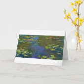 Water Lily Pond bij Giverny, Claude Monet Kaart (Gele Bloem)