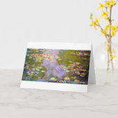Water Lily Pond bij Giverny, Claude Monet Kaart (Gele Bloem)
