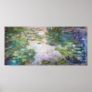 Water Lily Pond bij Giverny, Claude Monet Poster