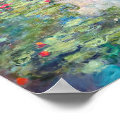 Water Lily Pond bij Giverny, Claude Monet Poster (Hoek)