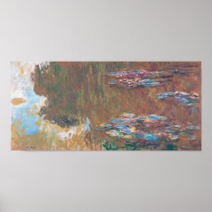 Water Lily Pond bij Giverny, Claude Monet Poster