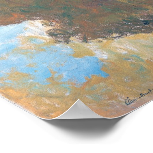 Water Lily Pond bij Giverny, Claude Monet Poster (Hoek)