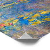Water Lily Pond bij Giverny, Claude Monet Poster (Hoek)