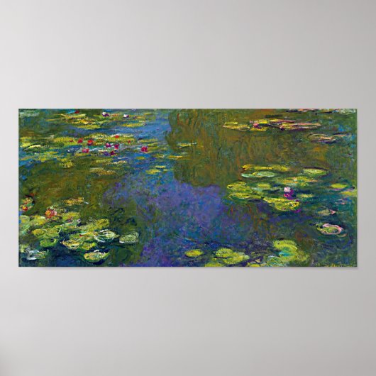 Water Lily Pond bij Giverny, Claude Monet Poster (Voorkant)