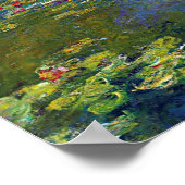 Water Lily Pond bij Giverny, Claude Monet Poster (Hoek)
