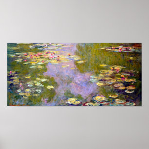 Water Lily Pond bij Giverny, Claude Monet Poster
