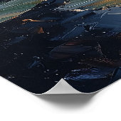 Water Lily Pond bij zonsondergang in impressionist Poster (Hoek)