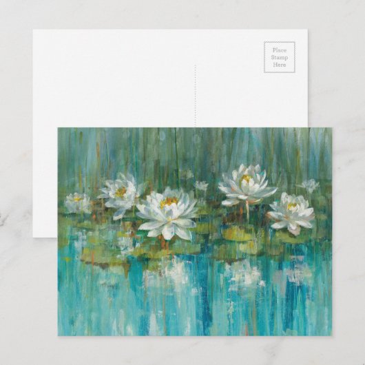 Water Lily Pond Briefkaart (Voorkant / Achterkant)