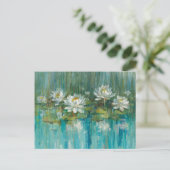 Water Lily Pond Briefkaart (Staand voorkant)