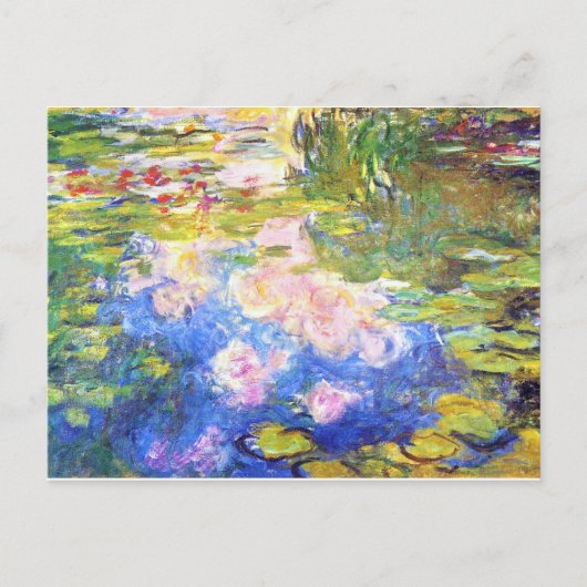 Water Lily Pond Claude Monet Briefkaart (Voorkant)