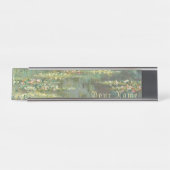 Water Lily Pond Claude Monet Bureau Naambordje (Voorkant)