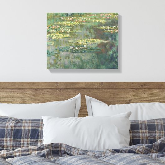 Water Lily Pond Claude Monet Canvas Afdruk (Insitu (Slaapkamer))