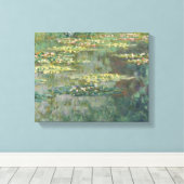 Water Lily Pond Claude Monet Canvas Afdruk (Insitu (Houten vloer))