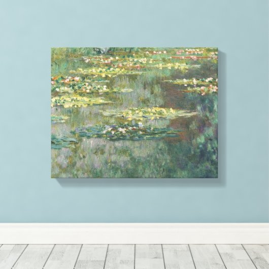 Water Lily Pond Claude Monet Canvas Afdruk (Insitu (Houten vloer))
