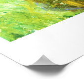 Water Lily Pond Claude Monet cool, oud, meester, m Poster (Hoek)