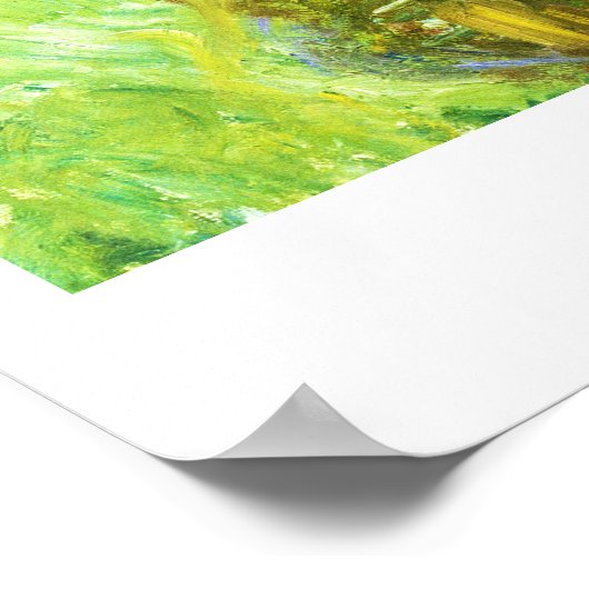 Water Lily Pond Claude Monet cool, oud, meester, m Poster (Hoek)