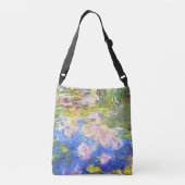 Water Lily Pond Claude Monet Crossbody Tas (Achterkant)
