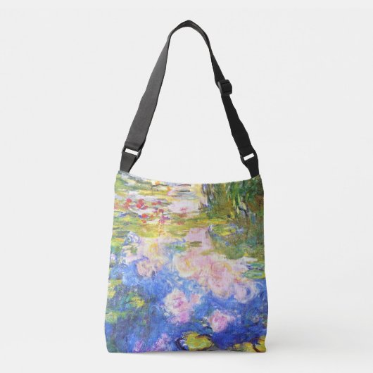 Water Lily Pond Claude Monet Crossbody Tas (Voorkant)