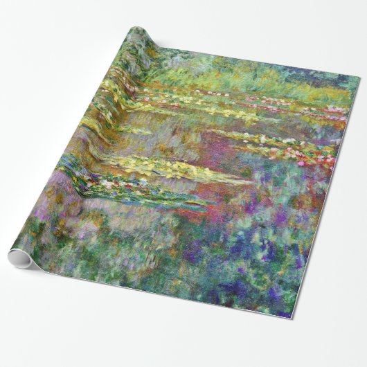 Water Lily Pond Claude Monet Fine Art Cadeaupapier (Uitgerold)