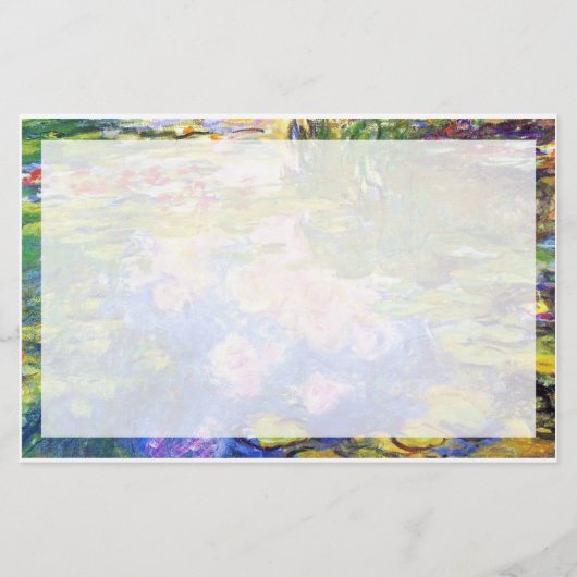 Water Lily Pond Claude MoneT FINE ART PAINTING Briefpapier (Voorkant)