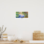 Water Lily Pond Claude Monet Poster (Keuken)